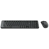 LOGITECH - MK220 Q TR SIYAH KABLOSUZ KLAVYE+MOUSE SET thumbnail 1