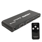FULLY G-538H 3 GİRİŞ 1 ÇIKIŞ HDMI SWITCHER TOPLAYICI METAL KASA ADAPTÖRLÜ thumbnail 1