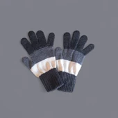 Garson Beden Erkek Çocuk Eldiven Lacivert Beyaz - 8-12 yaş thumbnail 6