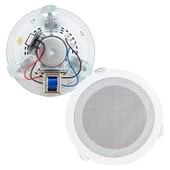 MAGICVOICE MV-6695 18 CM 6 WATT BEYAZ TRAFOLU METAL KASA ALÇIPAN HOPARLÖR (DELİK ÇAPI 15 CM) thumbnail 2