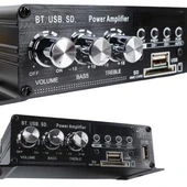 MagicVoice YW-406L 12 Volt 100 Watt Motosiklet Bluetooth Amfi USB/SD 2 Kanal Pazarcı - Anfi (154X80X42Mm) thumbnail 4