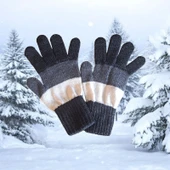 Garson Beden Erkek Çocuk Eldiven Lacivert Beyaz - 8-12 yaş thumbnail 7