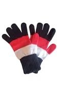 Garson Beden Erkek Çocuk Eldiven Siyah Kırmızı  8-12 yaş thumbnail 4