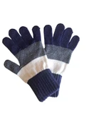 Garson Beden Erkek Çocuk Eldiven Lacivert Beyaz - 8-12 yaş thumbnail 3