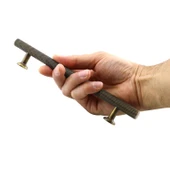 Mobilya Mutfak Çekmece Dolap Dolabı Kulpu Kulbu Kulpları 160 mm Eskitme Antik Sarı Metal thumbnail 3