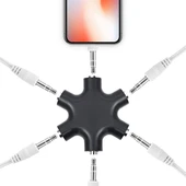 PowerMaster PM-24172 6'LI 3.5mm Stereo AUX Çoklayıcı thumbnail 1