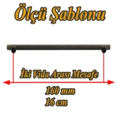 Mobilya Mutfak Çekmece Dolap Dolabı Kulpu Kulbu Kulpları 160 mm Eskitme Antik Sarı Metal thumbnail 2