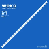 32Inch Universal Dled 3v 1w 8 Ledli 59 Cm 1,8 Cm No:1596 thumbnail 1