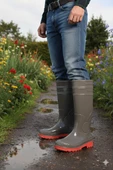 Fort 1199 Ulaş 37 Cm Uzunluk Pvc %100 Su Geçirmez Tarım Çiftçi Sulama İş Çizmesi thumbnail 1