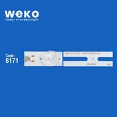 32Inch Universal Dled 6v 2w 6 Ledli 59 Cm 1,8 Cm No:412 thumbnail 2