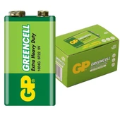 GP 1604G-B Greencell 9 Volt Pil (10'lu Paket) thumbnail 1