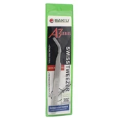 Baku BK-A3-7-SA Paslanmaz Çelik Eğri Uç Cımbız thumbnail 3