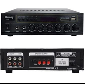 König K-100 USB-SD-Bluetooth Destekli 2 Mik. Giriş 8 Ohm 100/70v 80 Watt Trafolu Anfi thumbnail 3