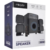 Mikado MD-360BT 2+1 38W BT/AUX/USB/FM/LED Ekran Multimedia Speaker Ev Sinema Sistemi thumbnail 3