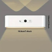 Ledx SK-BD188F Çift Yönlü Hareket Sensörlü Dekoratif Şarjlı Duvar Aplik 2 Mercekli 15 Smd Ledli 3000K-4000K-6500K thumbnail 6