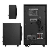 Mikado MD-370BT 38W Siyah BT/AUX/USB/FM/LED Işıklı Multimedia Speaker 2+1 Ses Sistemi thumbnail 4