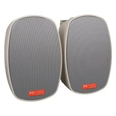 MagicVoice MV-22 12 CM 40 Watt Komütatörlü Hat Trafolu Krem Beyaz Sütun Hoparlör (2'li Takım) - 2