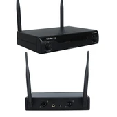 König K-700 E-E Profesyonel 663-694Mhz 2 El 2 Kanal Uhf 2x50 Kablosuz Telsiz Mikrofon thumbnail 3