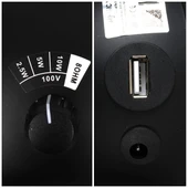 MagicVoice MV-13 7.5 CM 20 Watt Komütatörlü Hat Trafolu Siyah Sütun Sarkık Hoparlör (2'li Takım) - 4