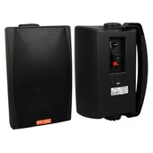 MagicVoice MV-03 16 CM 60 Watt Komütatörlü Hat Trafolu Siyah Sütun Hoparlör (2'li Takım) - 1