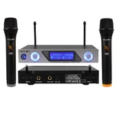 Magicvoice MV-1312EE UHF 2 El Kablosuz Telsiz Mikrofon thumbnail 1