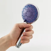 Sürgülü Duş Seti Krom Kaplama Şeffaf Sabunluklu Ayarlanabilir Yükseklik Lüks Banyo Duş Takımı thumbnail 5