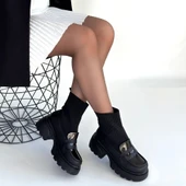 Wanye Siyah Cilt Cilt Streçli Bot thumbnail 5