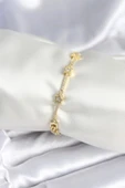 HEYF Pirinç Gold Renk Halley Yıldız Model Kadın Bileklik thumbnail 1