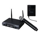 Westa WM-202HT 1 Alıcı + 1 El Mikrofonu +1 Yaka (Lavalier) Kablosuz Uhf Mikrofon Seti - 1