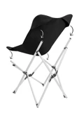 Box&Box Alüminyum Katlanabilir Kamp Sandalyesi, Piknik Sandalyesi, Taşıma Çantalı, Kumaş, Siyah thumbnail 3