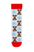 Goma Goma Socks Geyik, Kurabiye ve Kardan Adam Desenli 4’lü Yılbaşı Çorap Seti thumbnail 3