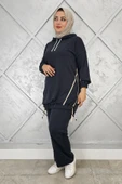 KADIN KAPÜŞONLU KOMBİNLİ TESETTÜR TAKIM thumbnail 5
