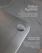 Paslanmaz Çelik Doğrama Tahtası Büyük Boy 25x33 cm thumbnail 2