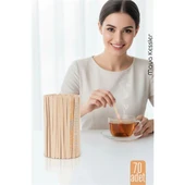 Ahşap Karıştırıcı Kaşık – 70'li Paket | Çay, Kahve ve Servis İçin Hijyenik ve Pratik! - 1