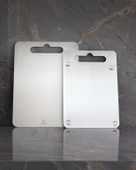 Paslanmaz Çelik Doğrama Tahtası Büyük Boy 25x33 cm thumbnail 3