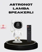 8 Efektli Astronot Galaxy Projektör Uzaktan Kumandalı LED Gece Lambası thumbnail 1