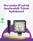 Geniş Aydınlatma Açılı LED Araç Farı | İş Makineleri ve Gece Sürüşü İçin thumbnail 1