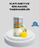 USB Şarjlı Mini Meyve Sıkacağı – Çift Bıçaklı, Güvenlik Kilitli thumbnail 1