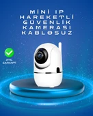 Full HD 1080P Kablosuz Pan & Tilt Güvenlik Kamerası – Hareket Takipli ve İki Yönlü Sesli thumbnail 1