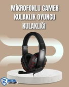 Mikrofonlu Oyun Kulaklığı – Mavi Işıklı, Uzun Süre Konforlu Kullanım - 1