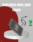 Hızlı Kablosuz Araç Şarj Cihazı – Manyetik Pad, Aşırı Isınma Korumalı thumbnail 1