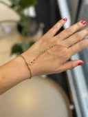 Taşlı Bilezik Şahmeran - Altın thumbnail 2