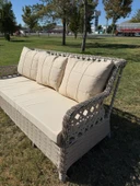 Ayaz 7 Kişilik Rattan Bahçe Oturma Grubu – 3+1+1 Koltuk, Cam Masa Ve 2 Puf Hediyeli thumbnail 9