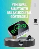 Kablosuz Kulak İçi Bluetooth Kulaklık – Dokunmatik Kontrol ve LED Şarj Ekranı - 1