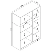 Lucas 3 Kapılı Yüklük, Yorgan, Yastık Dolabı - Yeşil - 9