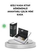 Gizli Kitap Kasa – Metal Gövdeli, Anahtarlı thumbnail 1