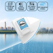 Polham 3-30 MM Çift Cam Uyumlu Ev ve Ofis Manyetik Cam Temizleyici, Çift Taraflı, Güvenli İpli Süper Etkili Cam Temizleyici thumbnail 7