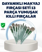 Profesyonel Kullanıma Uygun 13 Parça Makyaj Fırçası Takımı Fiber Kıllı thumbnail 1