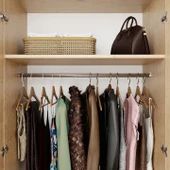 Lucas 6 Kapaklı, 12 Raf Bölmeli, Askılıklı Geniş Elbise Dolabı, Gardırop, Safir Meşe 190*270 - 5