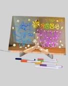 USB Bağlantılı LED Akrilik Çizim ve Not Tahtası thumbnail 4